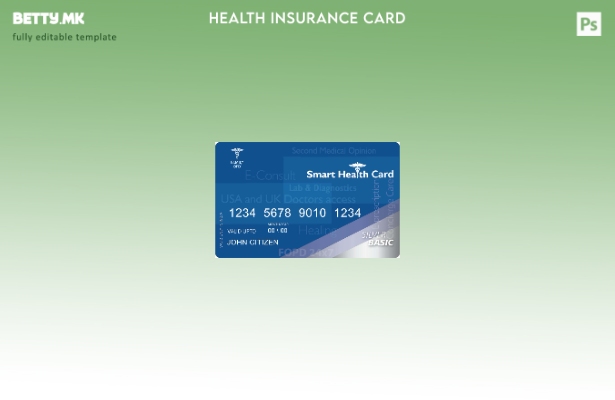 Шаблон за паметна здравствена картичка во модерен стил на Индија Family OPD